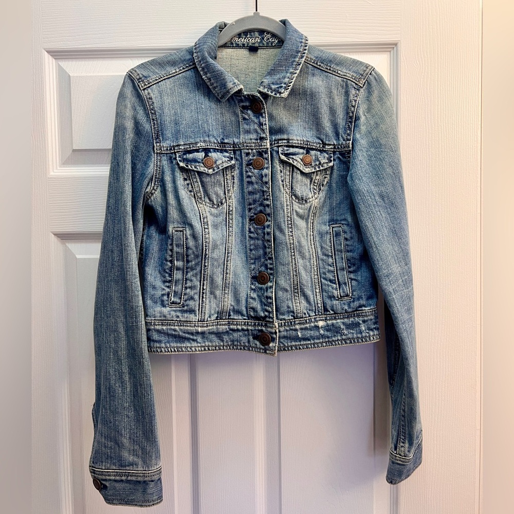 American Eagle Cropped Jean Jacket ✨Vintage Y2K